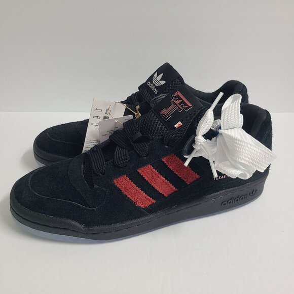 NEW Adidas Forum Low Texas Tech Red Raiders Shoes HQ7478 Size 11 Black main image 6